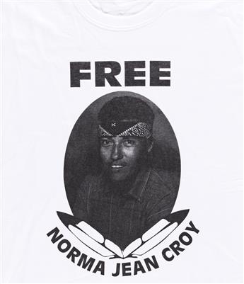 Croy, Norma Jean (b. 1954) Free Norma Jean Croy, Original Silkscreen for Making T-Shirts.